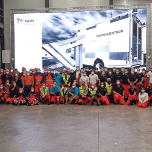 Gruppenbild der Teilnehmer des Trainingszentrums für besondere Einsatzlagen